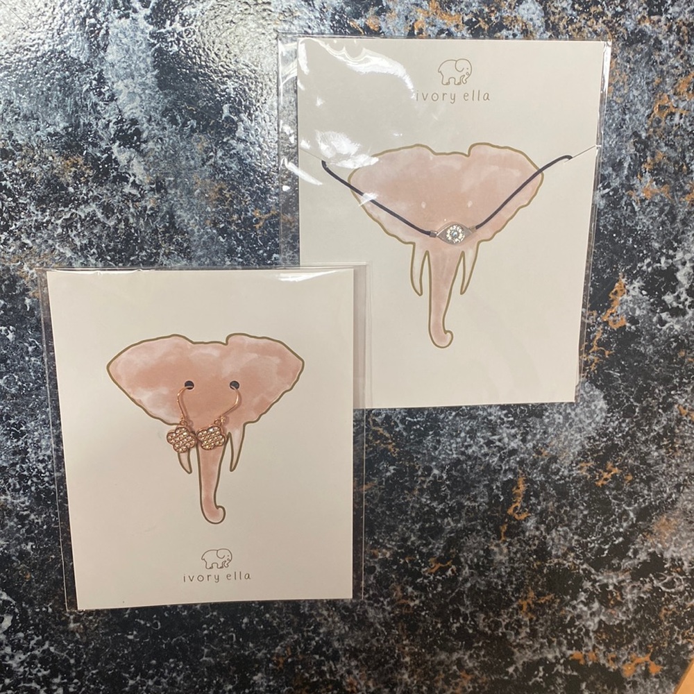 Ivory Ella bracelet and earrings